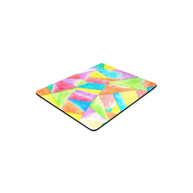 Patchwork Watercolor Rectangle Mousepad