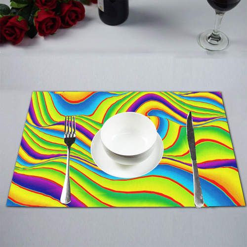 Summer Wave Colors Placemat 12’’ x 18’’ (Set of 6)