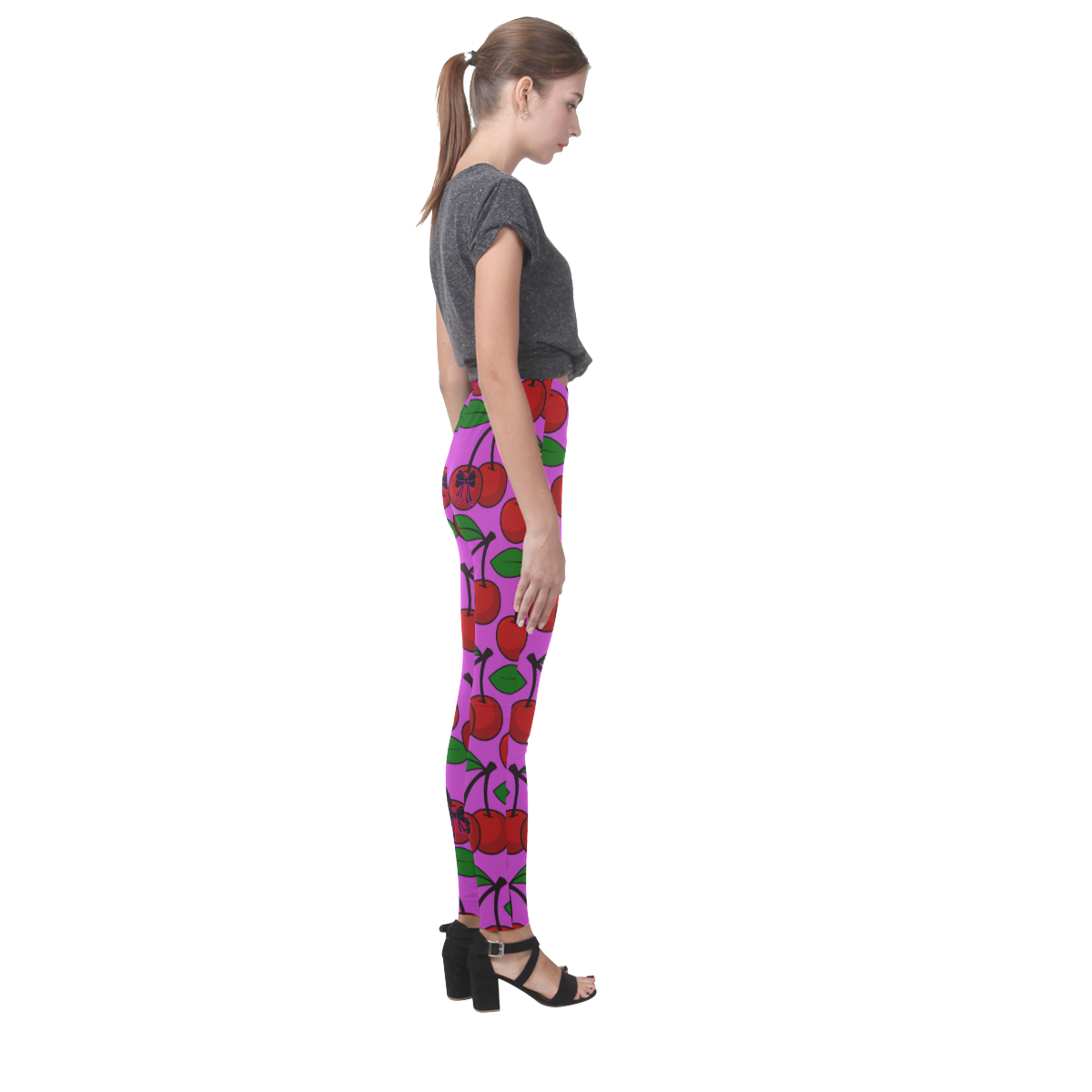 cherry n bow Cassandra Women's Leggings (Model L01)