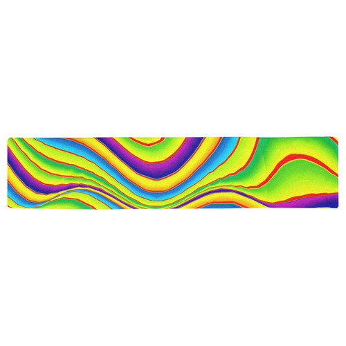 Summer Wave Colors Table Runner 16x72 inch
