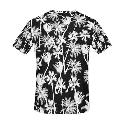 messy palm trees All Over Print T-Shirt for Men (USA Size) (Model T40)