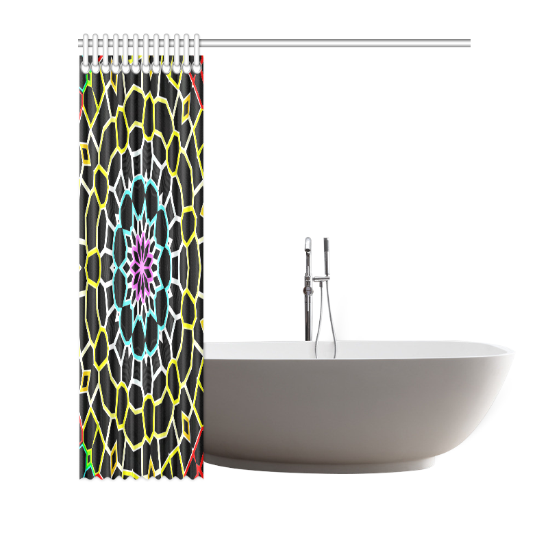 Live Line Mandala Shower Curtain 66"x72"