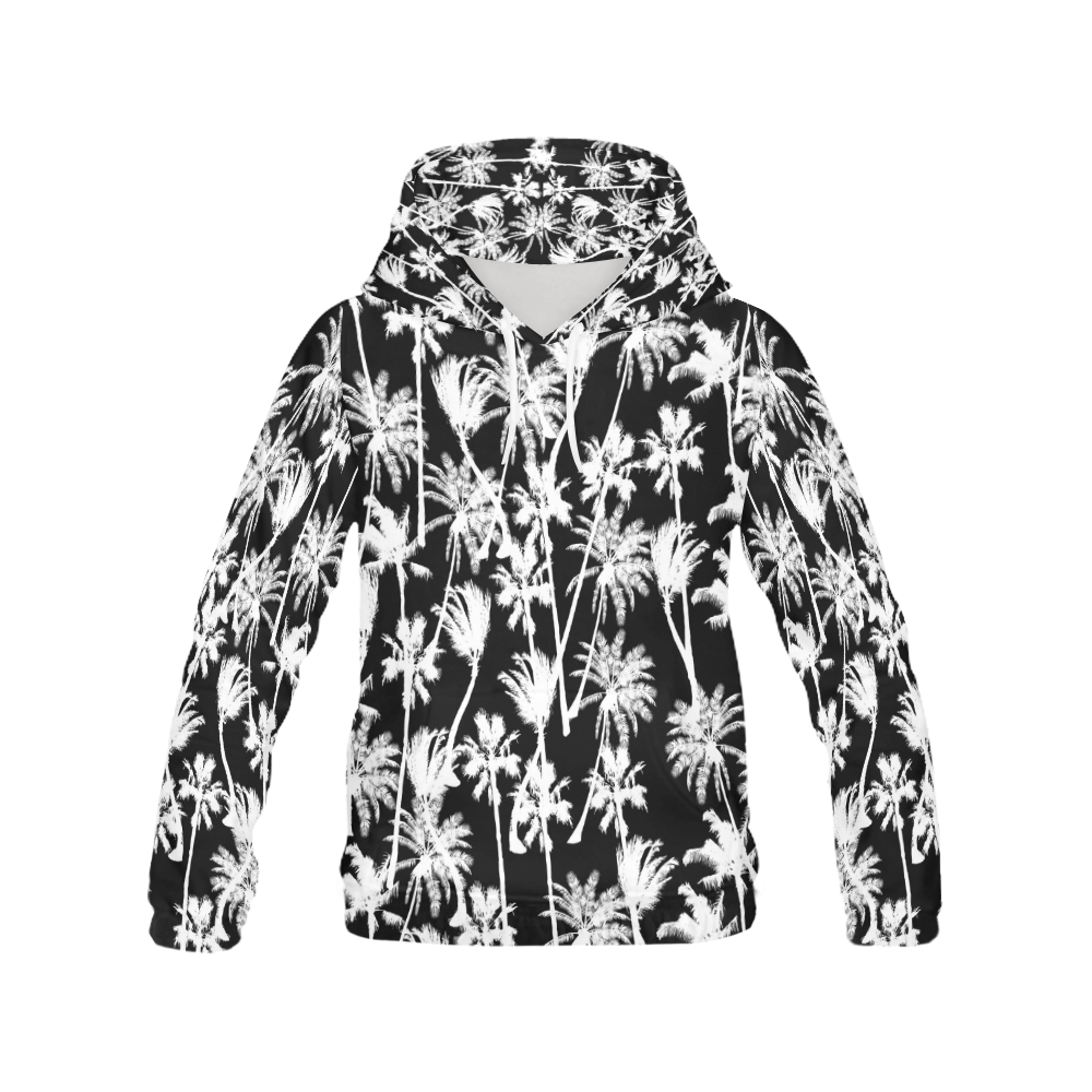 messy palm trees All Over Print Hoodie for Women (USA Size) (Model H13)