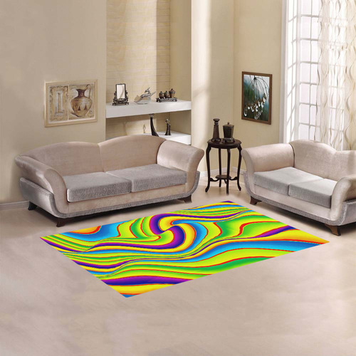 Summer Wave Colors Area Rug 5'x3'3''