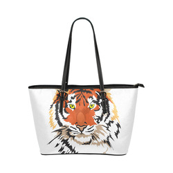 Tiger Leather Tote Bag/Small (Model 1651)