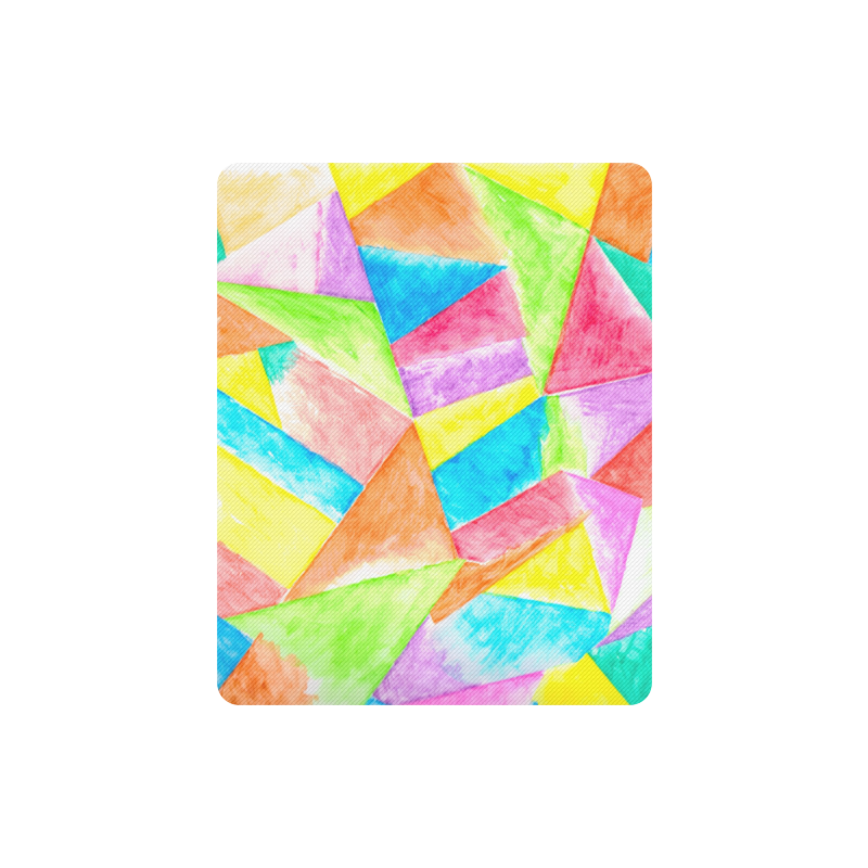 Patchwork Watercolor Rectangle Mousepad