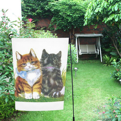 Vintage Kittens Garden Flag 12‘’x18‘’（Without Flagpole）