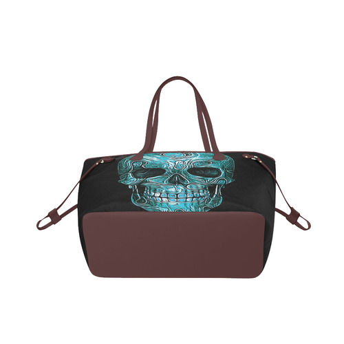 Skull-Unusual and unique 05C by JamColors Clover Canvas Tote Bag (Model 1661)