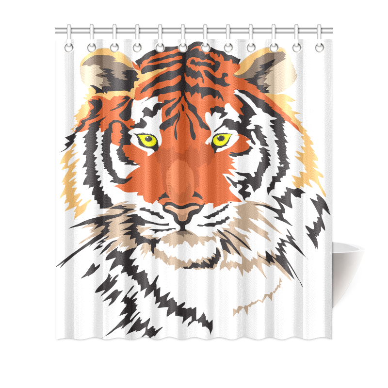 Tiger 2 Shower Curtain 66"x72"