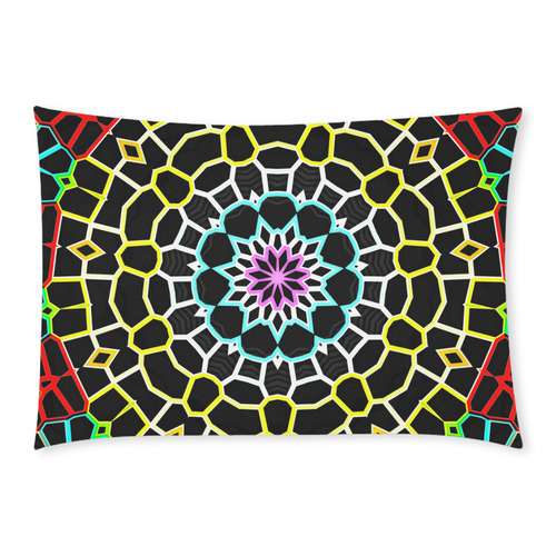 Live Line Mandala Custom Rectangle Pillow Case 20x30 (One Side)