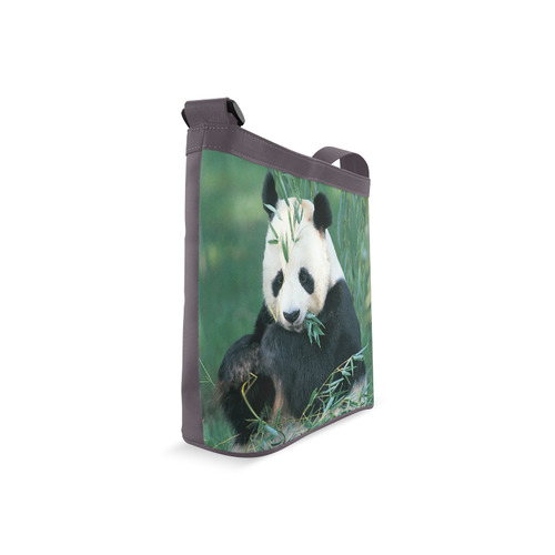 Giant Panda Eating Bamboo In Forest Crossbody Bags (Model 1613)