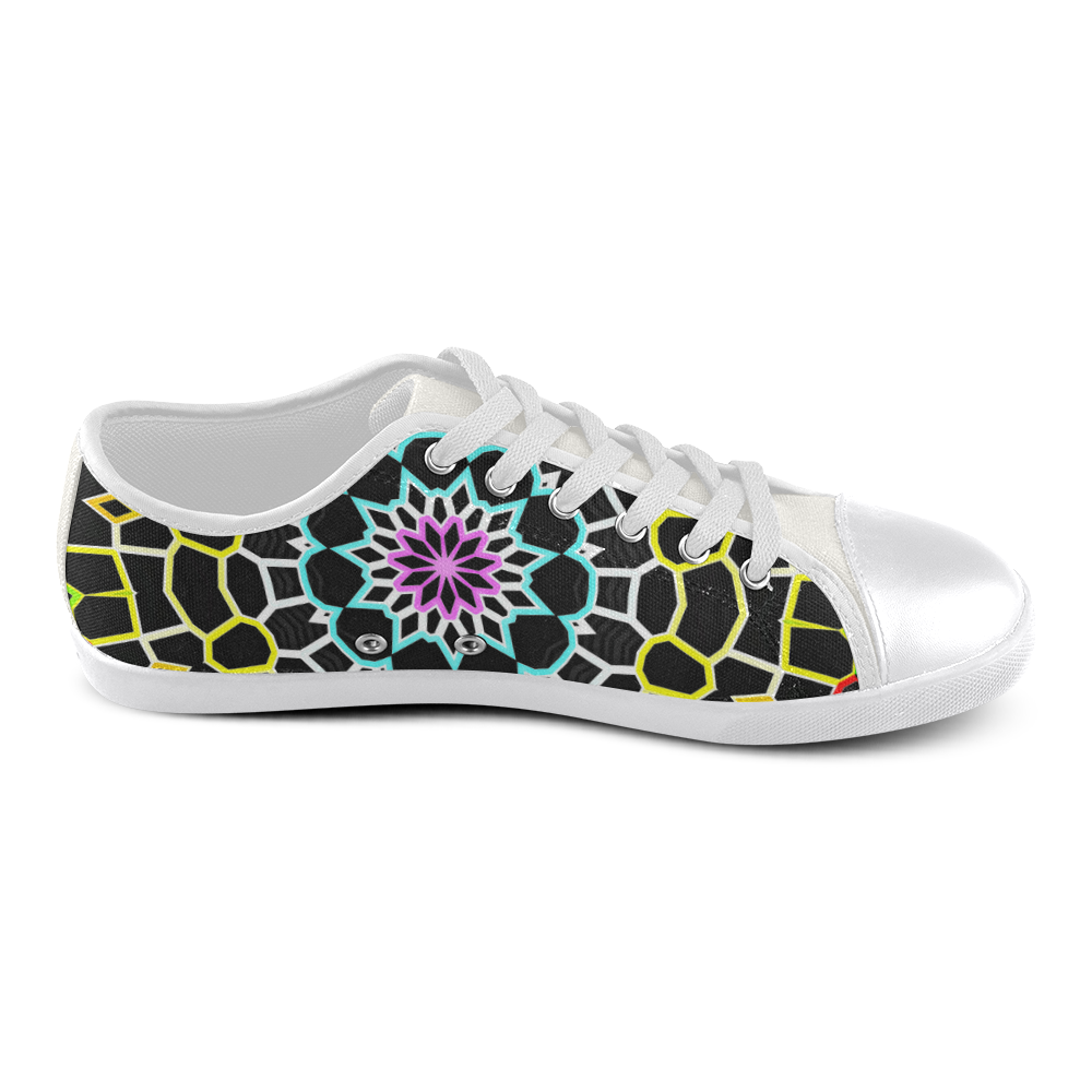 Live Line Mandala Canvas Shoes for Women/Large Size (Model 016)