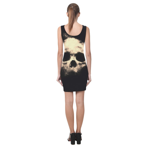 shadowy skull A by JamColors Medea Vest Dress (Model D06)