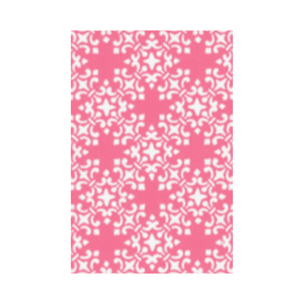 Pink Damask Garden Flag 12‘’x18‘’（Without Flagpole）