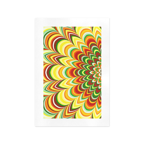 Asymmetric colorful striped pattern Art Print 13‘’x19‘’