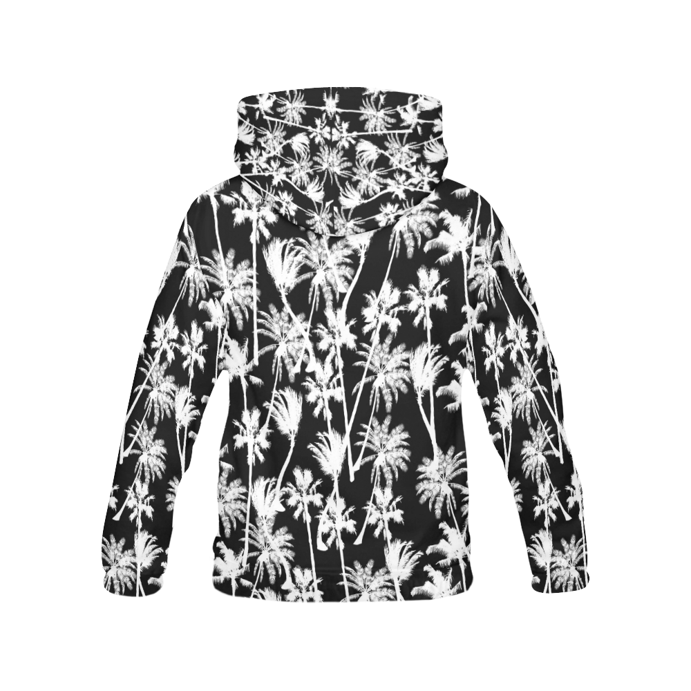 messy palm trees All Over Print Hoodie for Women (USA Size) (Model H13)