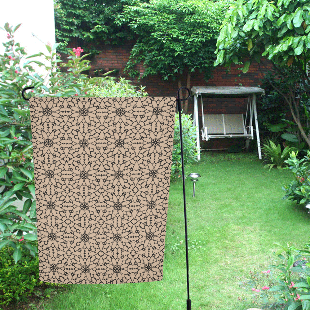 Hazelnut Lace Garden Flag 12‘’x18‘’（Without Flagpole）