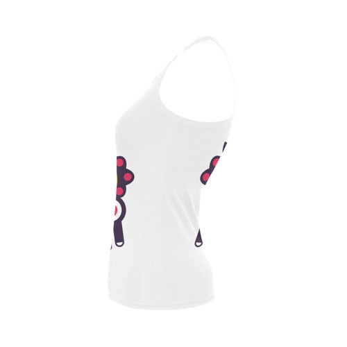 Kuba Mask Women's Shoulder-Free Tank Top (Model T35)