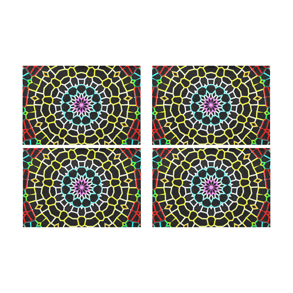 Live Line Mandala Placemat 12’’ x 18’’ (Set of 4)