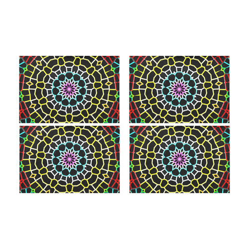 Live Line Mandala Placemat 12’’ x 18’’ (Set of 4)