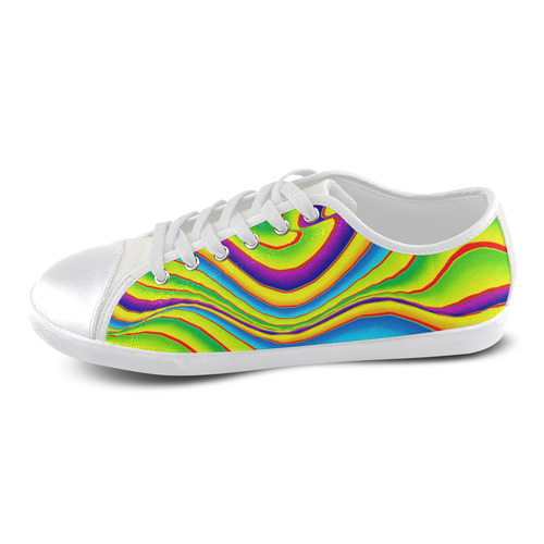 Summer Wave Colors Canvas Shoes for Women/Large Size (Model 016)