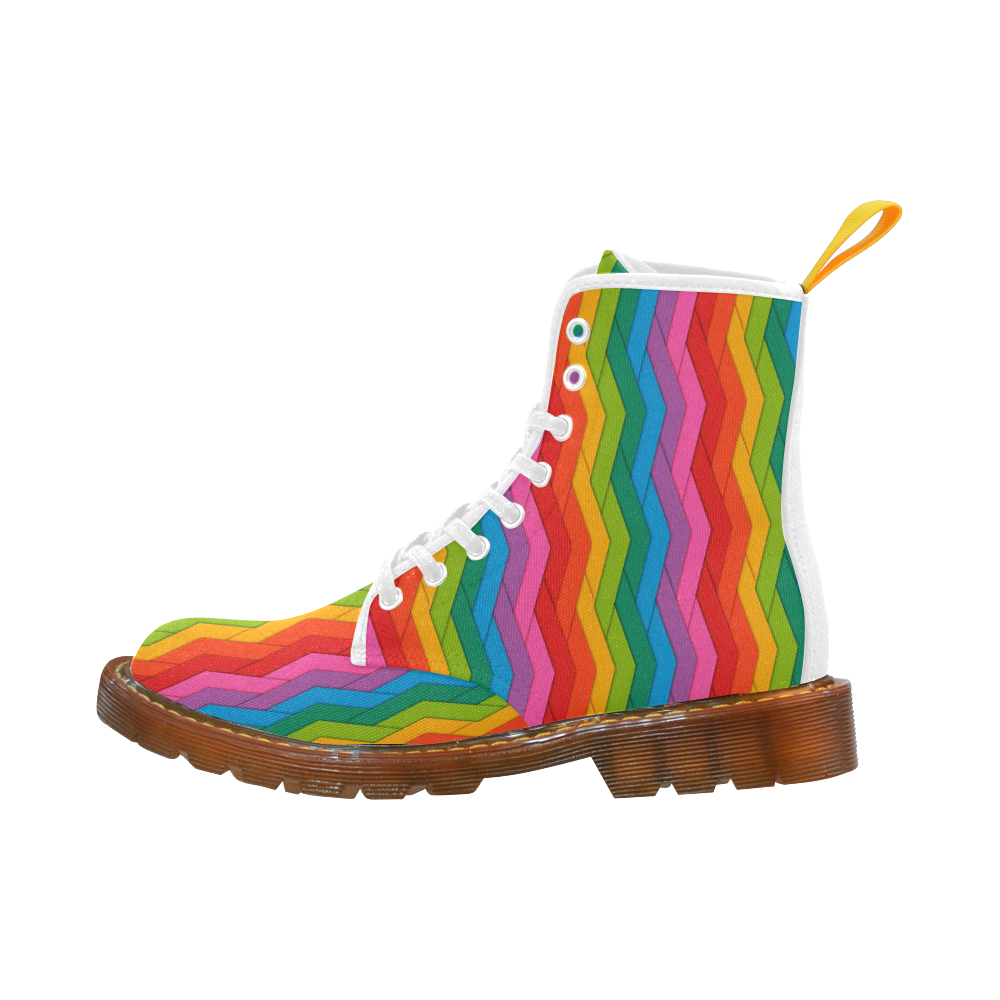 Woven Rainbow Martin Boots For Men Model 1203H