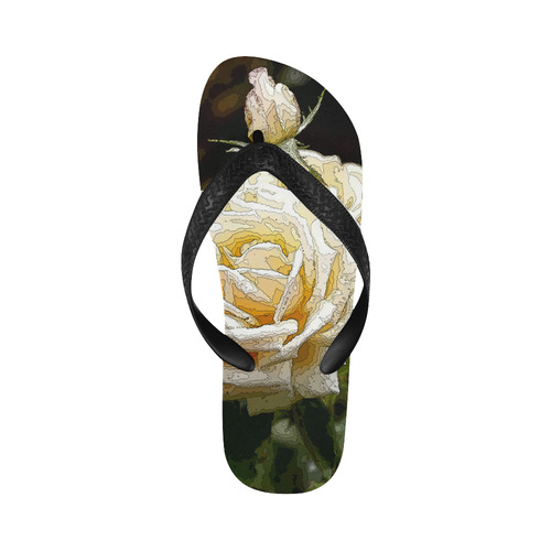 Rose20151203_by_FeelGood Flip Flops for Men/Women (Model 040)