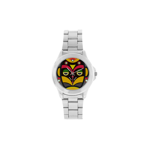 African Traditional Tribal Unisex Stainless Steel Watch(Model 103)