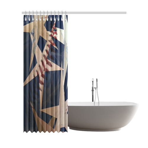 As American as....... Shower Curtain 72"x84"