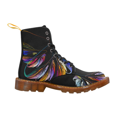 Colorful Fractal Embroidery Martin Boots For Women Model 1203H