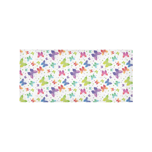 Colorful Butterflies Area Rug 7'x3'3''
