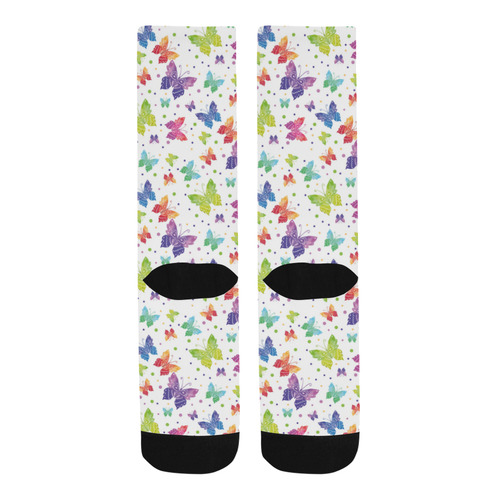 Colorful Butterflies Trouser Socks