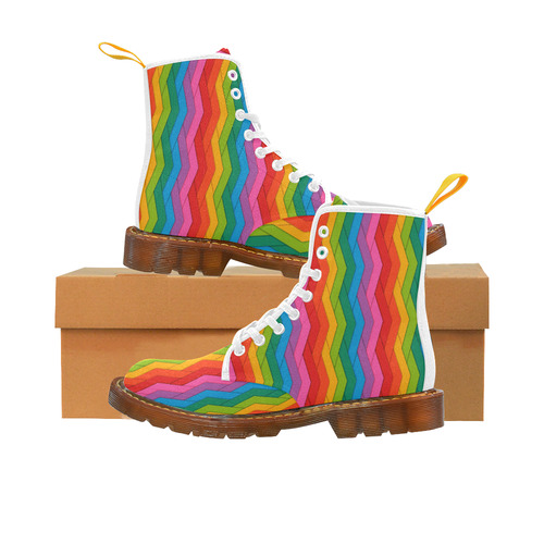 Woven Rainbow Martin Boots For Men Model 1203H