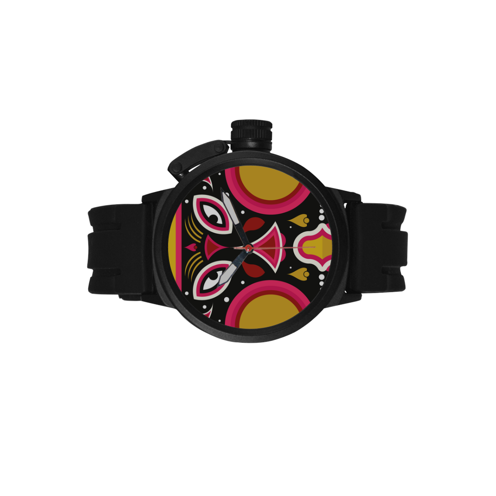 Ceremonial Tribal Mask Men's Sports Watch(Model 309)