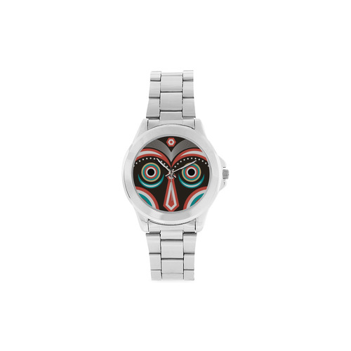 Lulua Ethnic Tribal Unisex Stainless Steel Watch(Model 103)