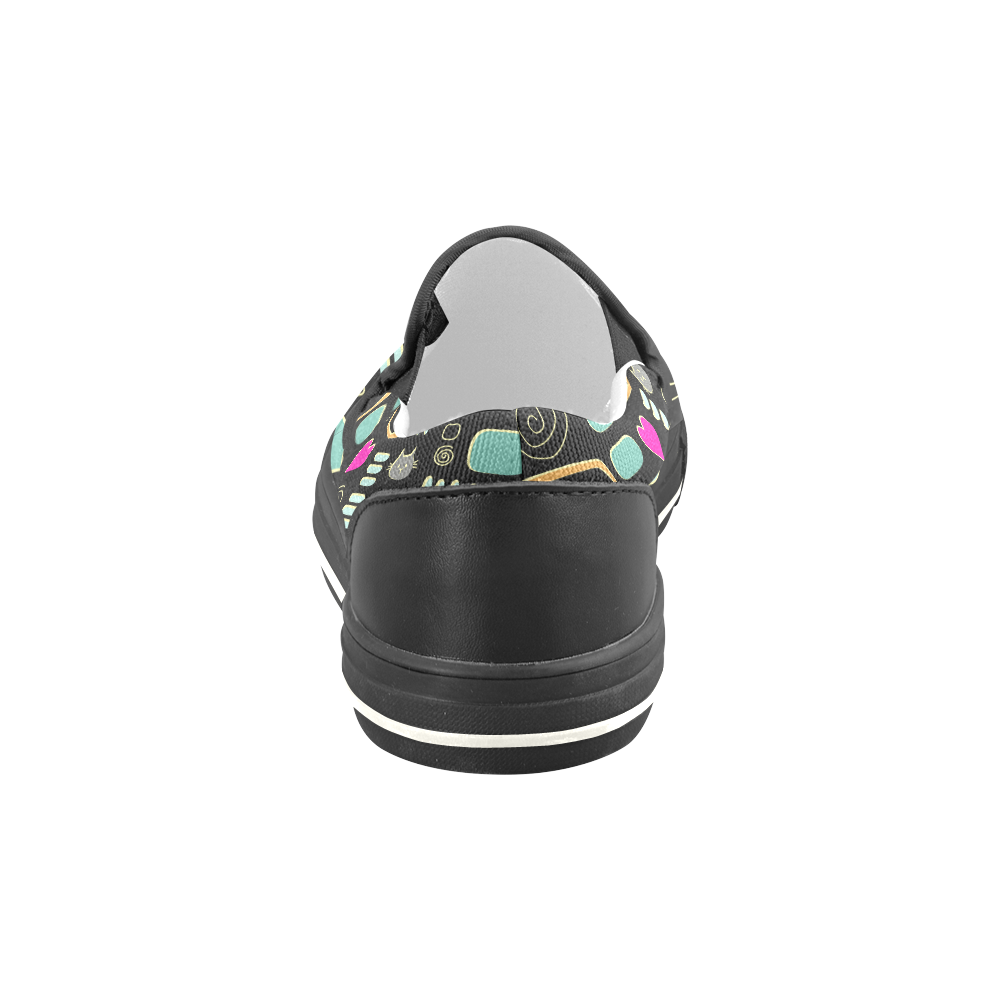 Love Cats Slip-on Canvas Shoes for Kid (Model 019)