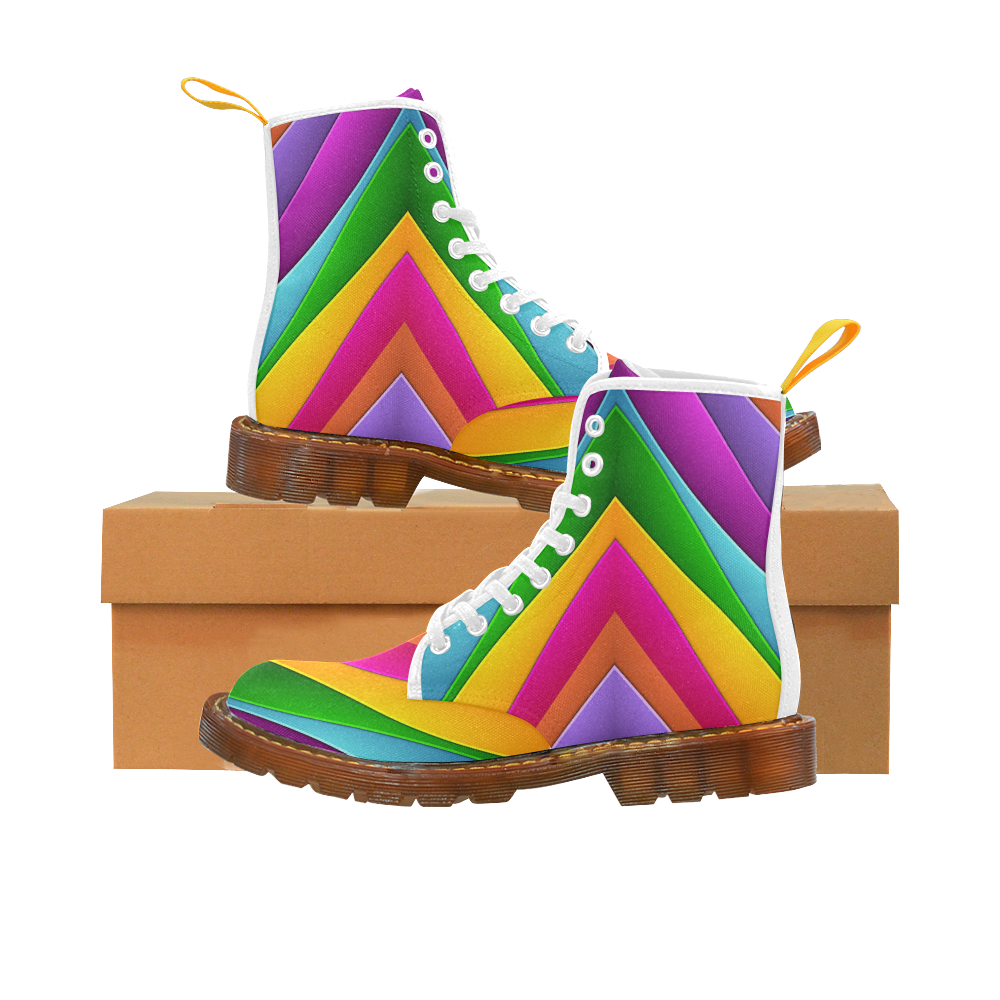 Colorful Pyramid Martin Boots For Women Model 1203H