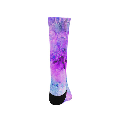 Pink Alcohol Ink Abstract Trouser Socks