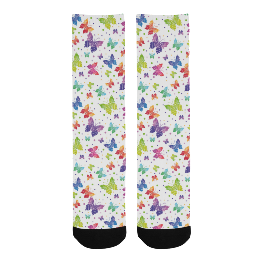 Colorful Butterflies Trouser Socks