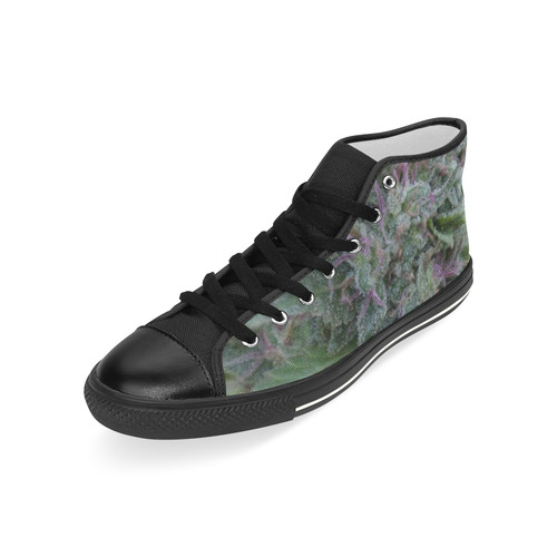 Purple Hair Lady Men’s Classic High Top Canvas Shoes (Model 017)