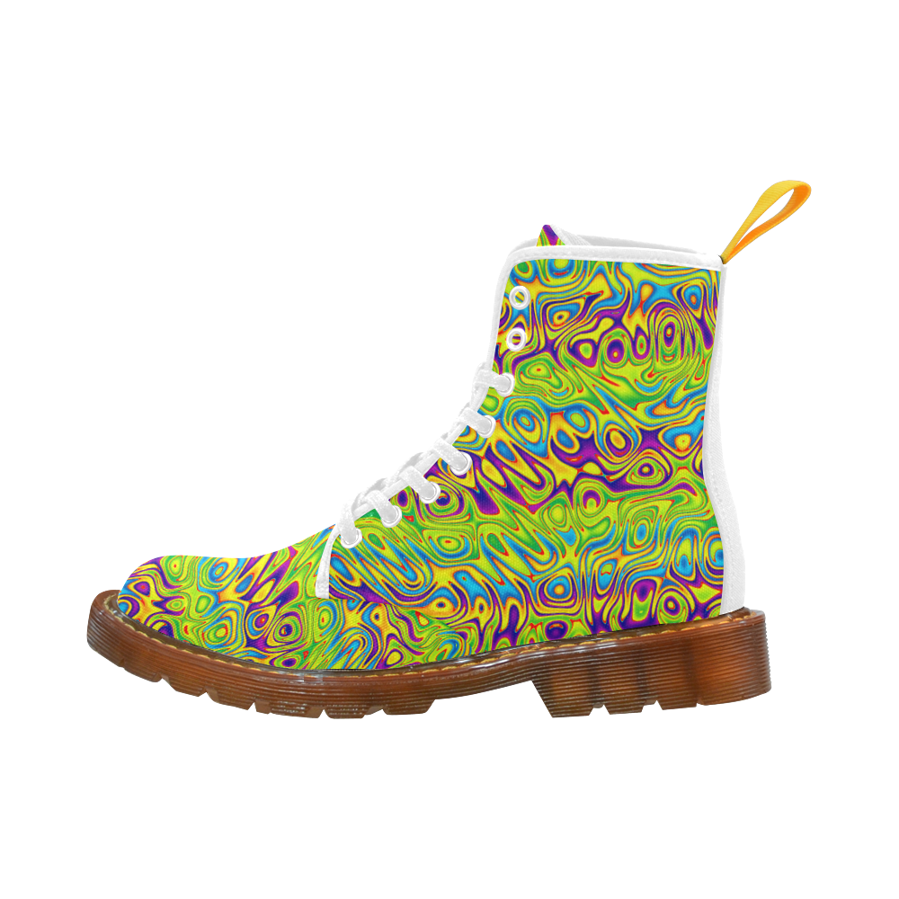 Multicolored Swimming Dots Martin Boots For Men Model 1203H