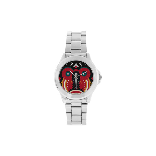 Ethnic African Tribal Unisex Stainless Steel Watch(Model 103)
