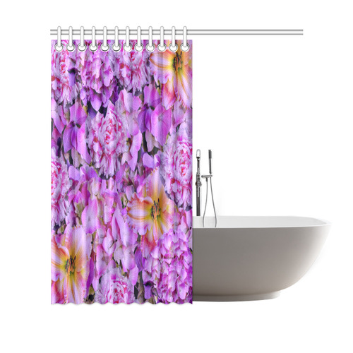 wonderful floral 24  by FeelGood Shower Curtain 69"x70"