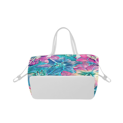 wonderful floral 22B  by FeelGood Clover Canvas Tote Bag (Model 1661)
