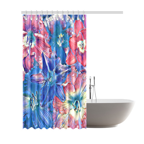 wonderful floral 22C  by FeelGood Shower Curtain 72"x84"