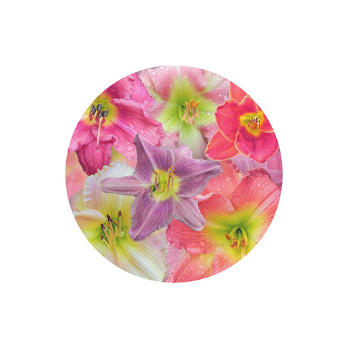 wonderful floral 22A  by FeelGood Round Mousepad