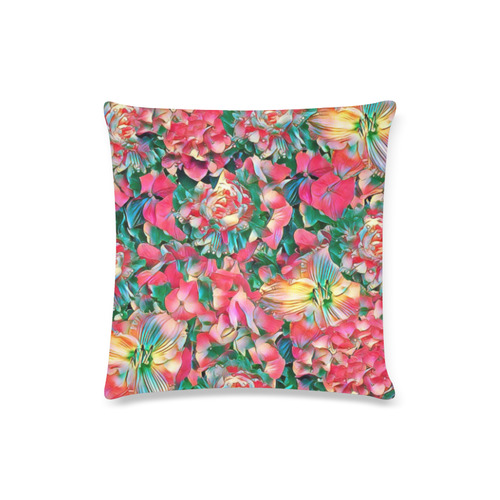 wonderful floral 24B  by FeelGood Custom Zippered Pillow Case 16"x16"(Twin Sides)