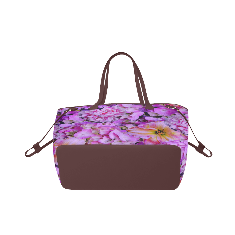 wonderful floral 24  by FeelGood Clover Canvas Tote Bag (Model 1661)