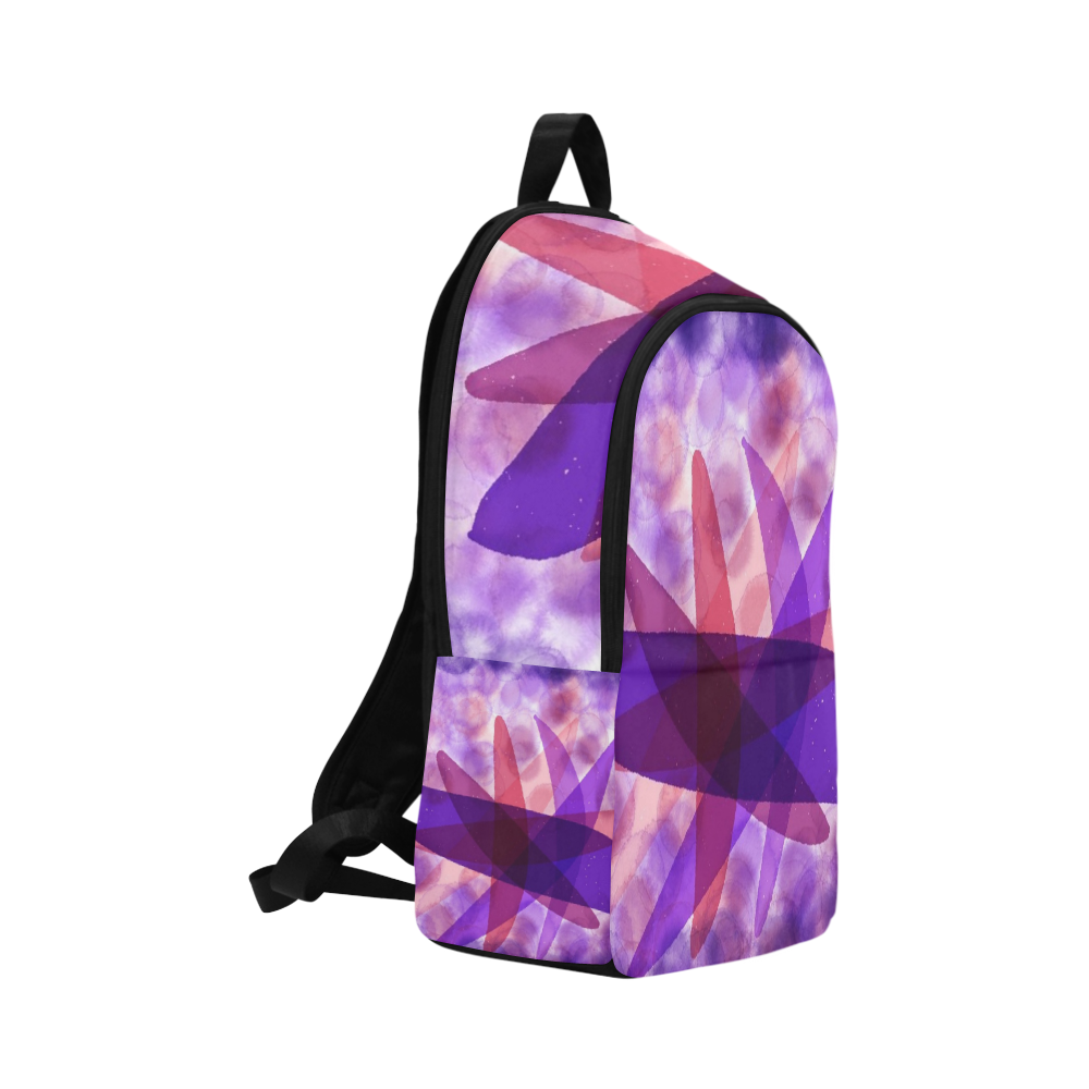 Purple And Pink Fabric Backpack for Adult (Model 1659)