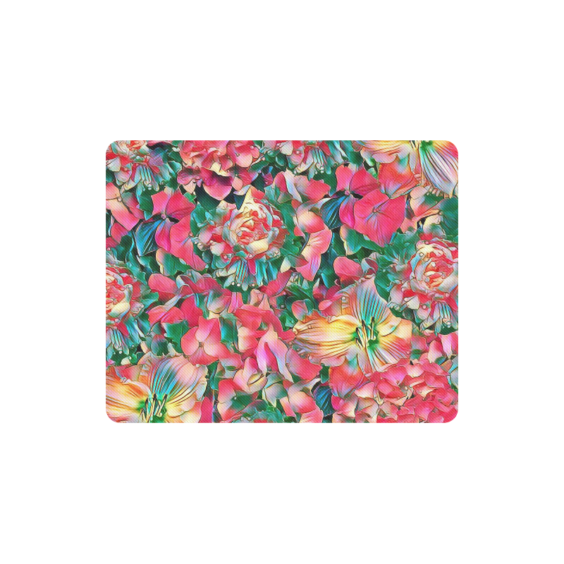 wonderful floral 24B  by FeelGood Rectangle Mousepad